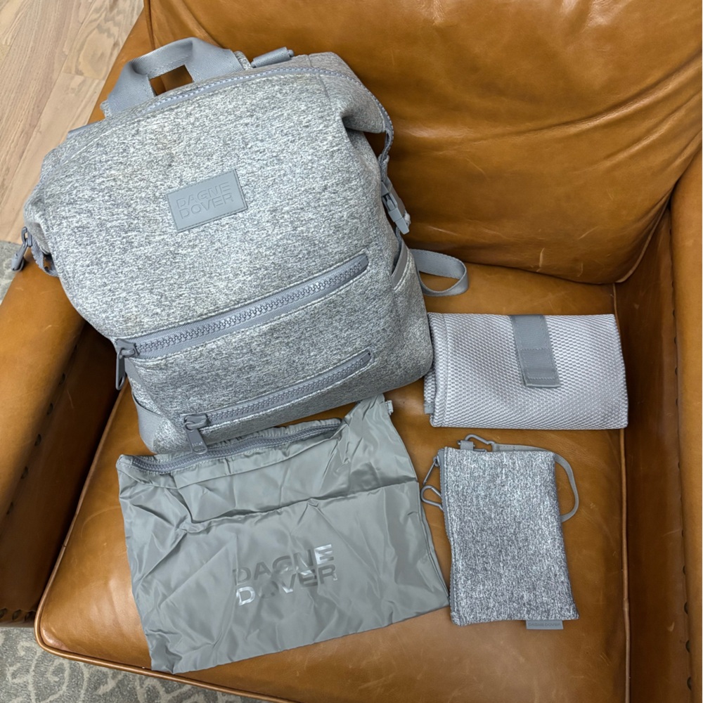 Dagne Dover Gray Diaper Bag Set - Picture 1 of 7